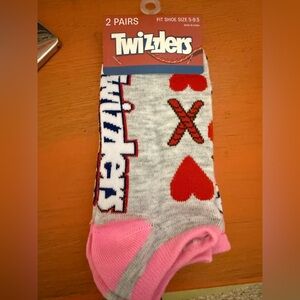 Twizzlers Valentine’s Socks 2 PK NWT